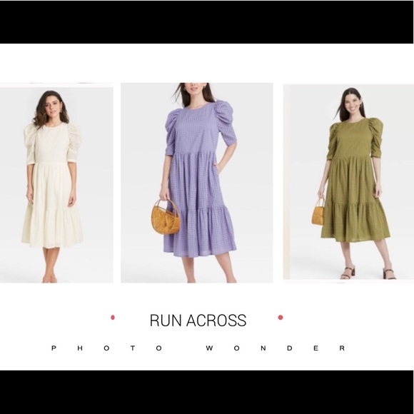 Womens Elbow Sleeve Eyelet Dress 